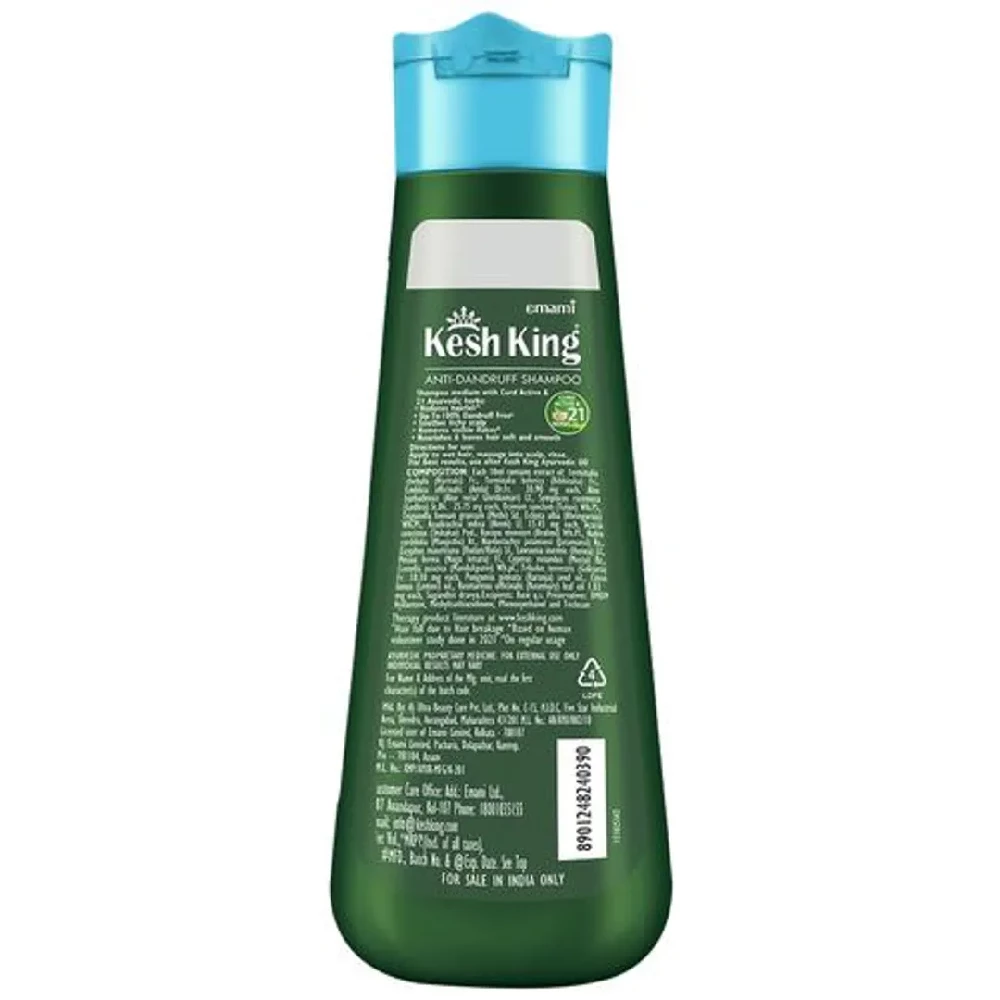 Kesh King Anti-Dandruff Shampoo With Goodness Of Curd, Lemon & Neem, 340 ml-2.webp